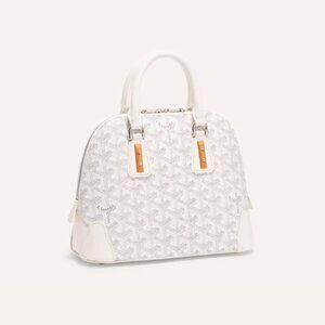 2022 Goyard Vendome Mini Bag in White with Cuir PM Strap